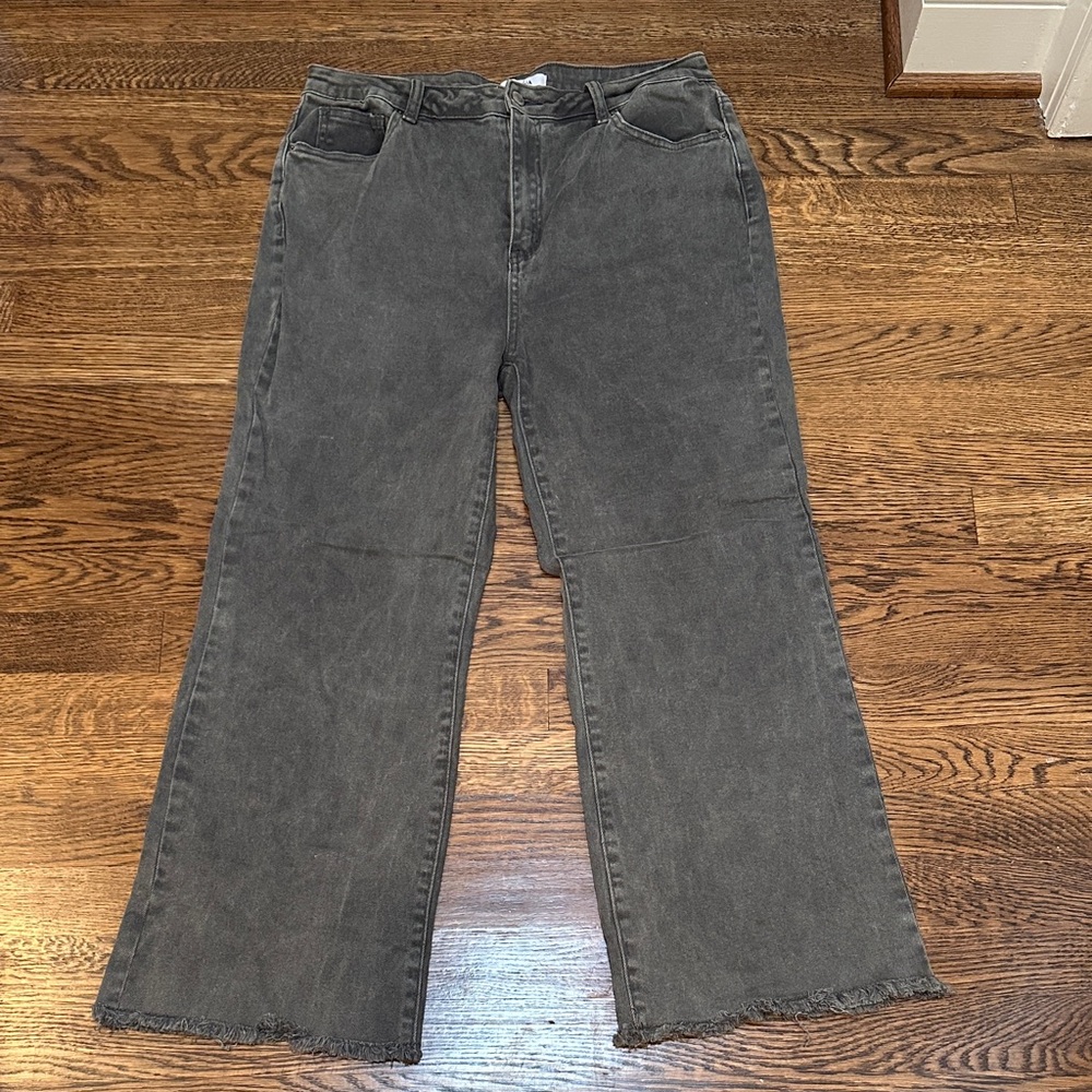 Zenana Outfitters Dark Gray Boot Cut Jeans